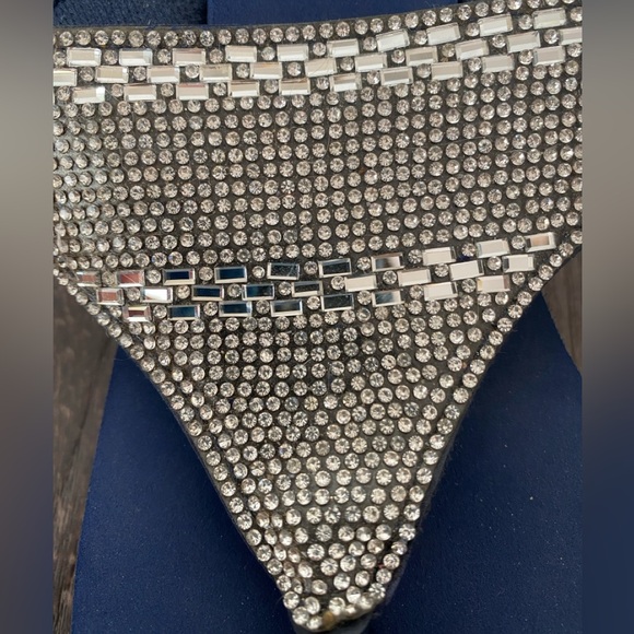 Olivia Miller Jeweled Blue Wedges - Picture 16 of 16